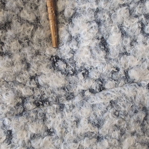 Cole Haan Grey Wool Blend Asymmetrical Walker Long Coat Size 2 - Picture 8 of 17